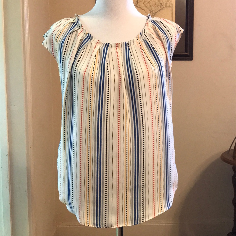 LC Lauren Conrad Cap Sleeve Blouse Sz S
